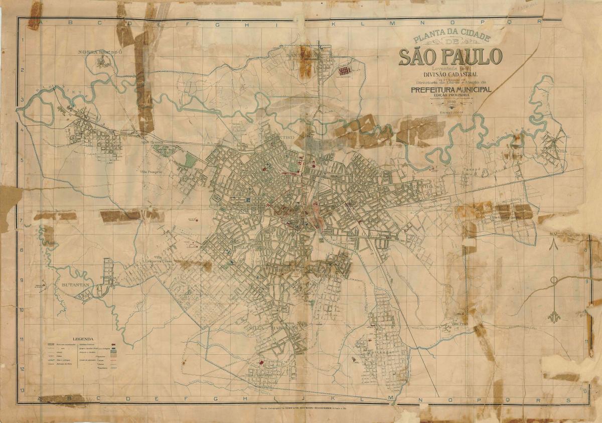 Зураг нь хуучин Сао Пауло - 1916