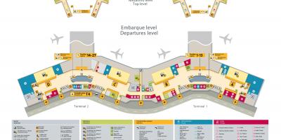 Газрын зураг, олон улсын нисэх онгоцны буудал Сао Пауло-Guarulhos
