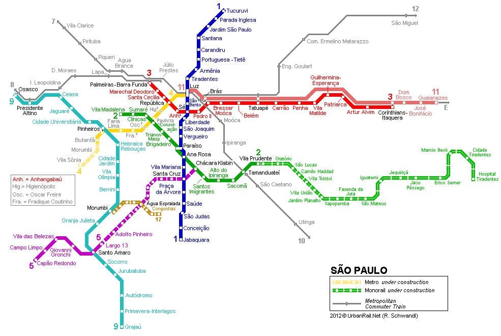 Зураг Сао Пауло monorail