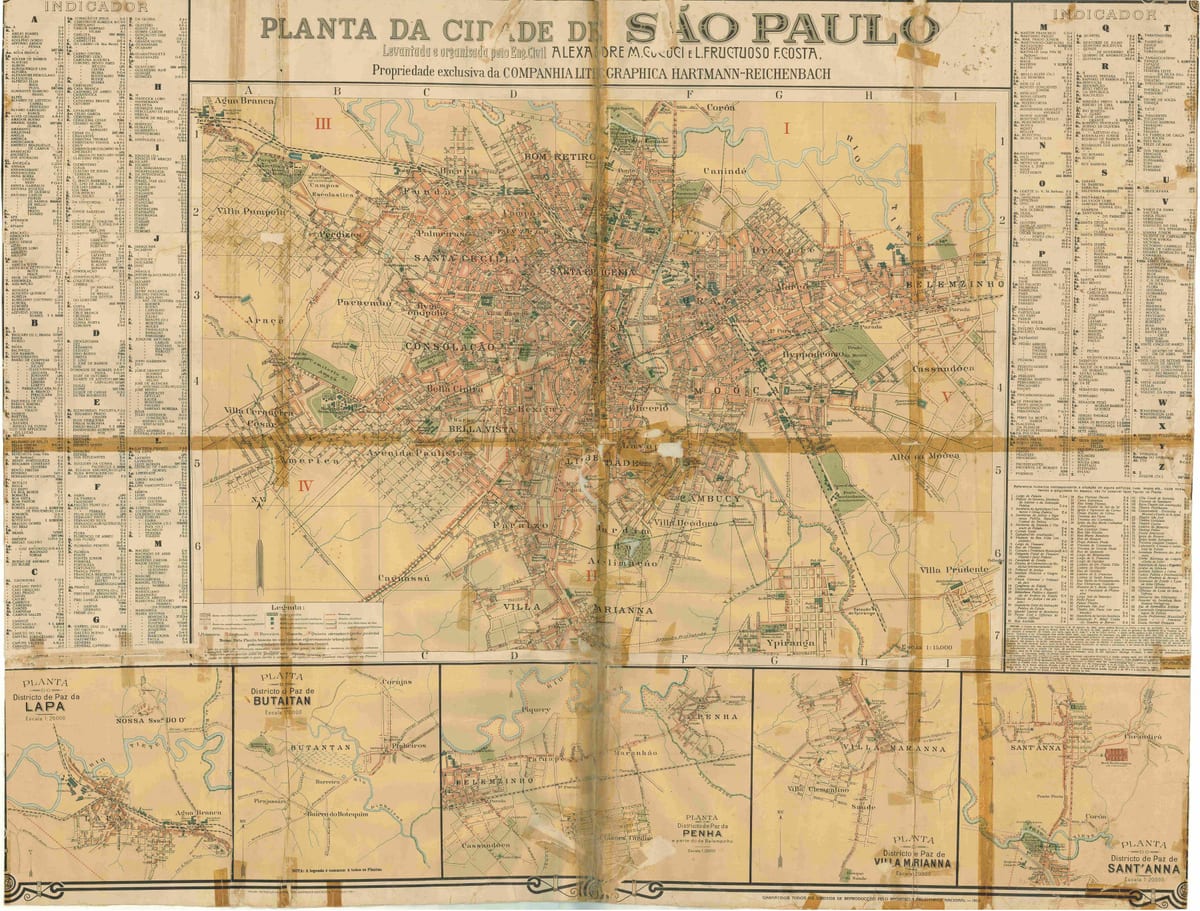 Зураг нь хуучин Сао Пауло - 1913