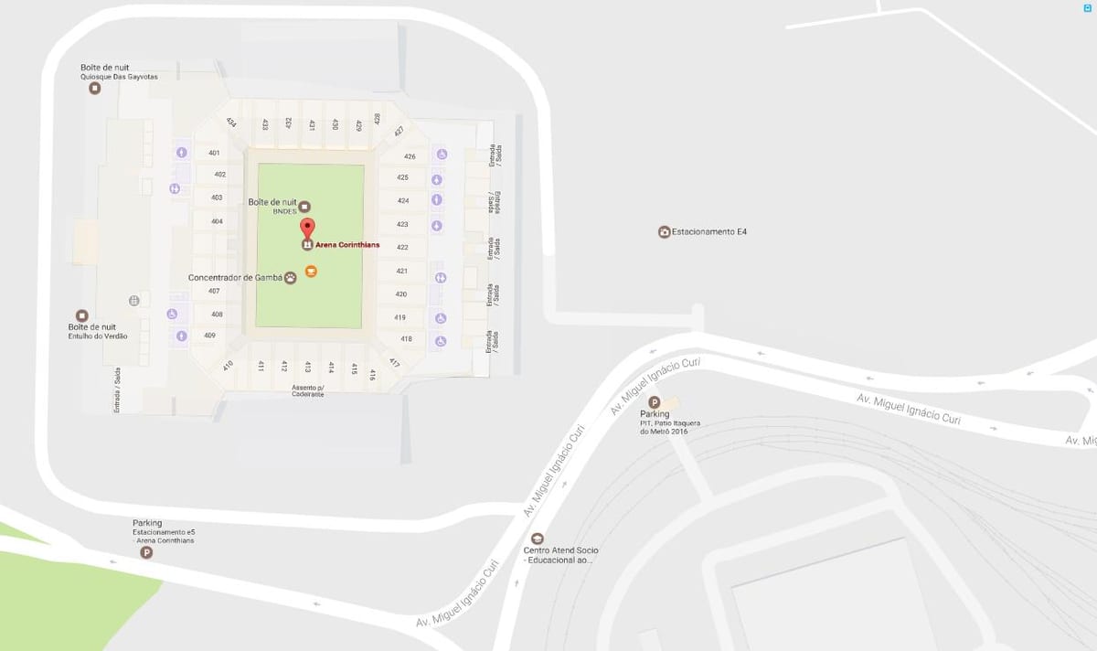 Зураг Arena Corinthians - Нэвтрэх