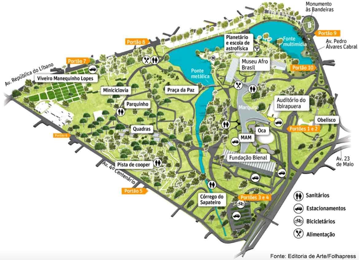 Зураг Ibirapuera Парк Сао Пауло