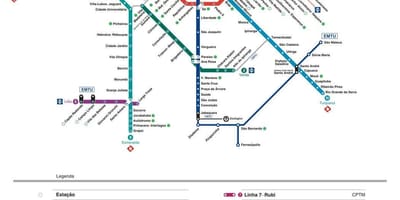 Зураг Сао Пауло CPTM тээврийн