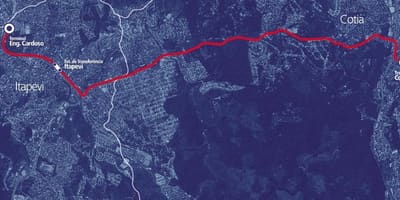 Зураг corredor BRT metropolitano Itapevi-Cotia