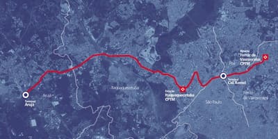 Зураг corredor BRT metropolitano Perimetral Alto Tietê